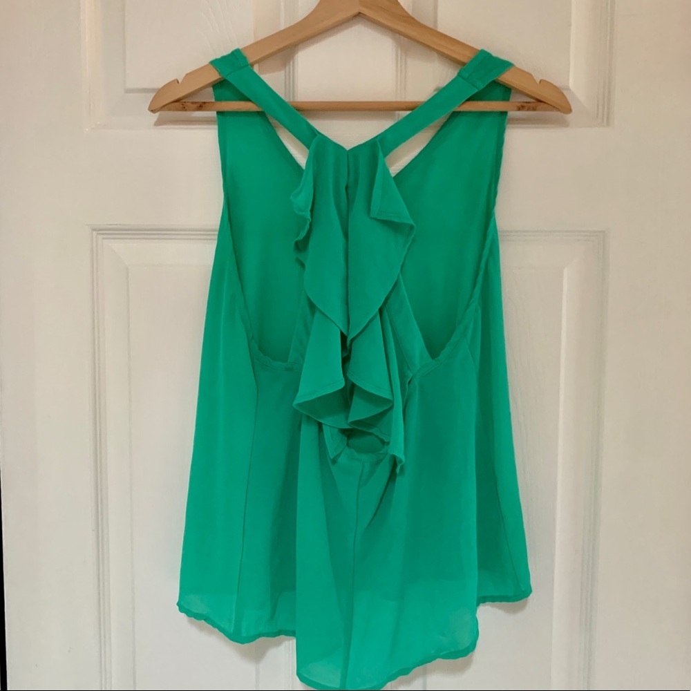 Ya Los Angeles ruffle back tank top